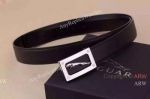 Jaguar Black Leather Belt with Solid Steel buckle - Buy Replica